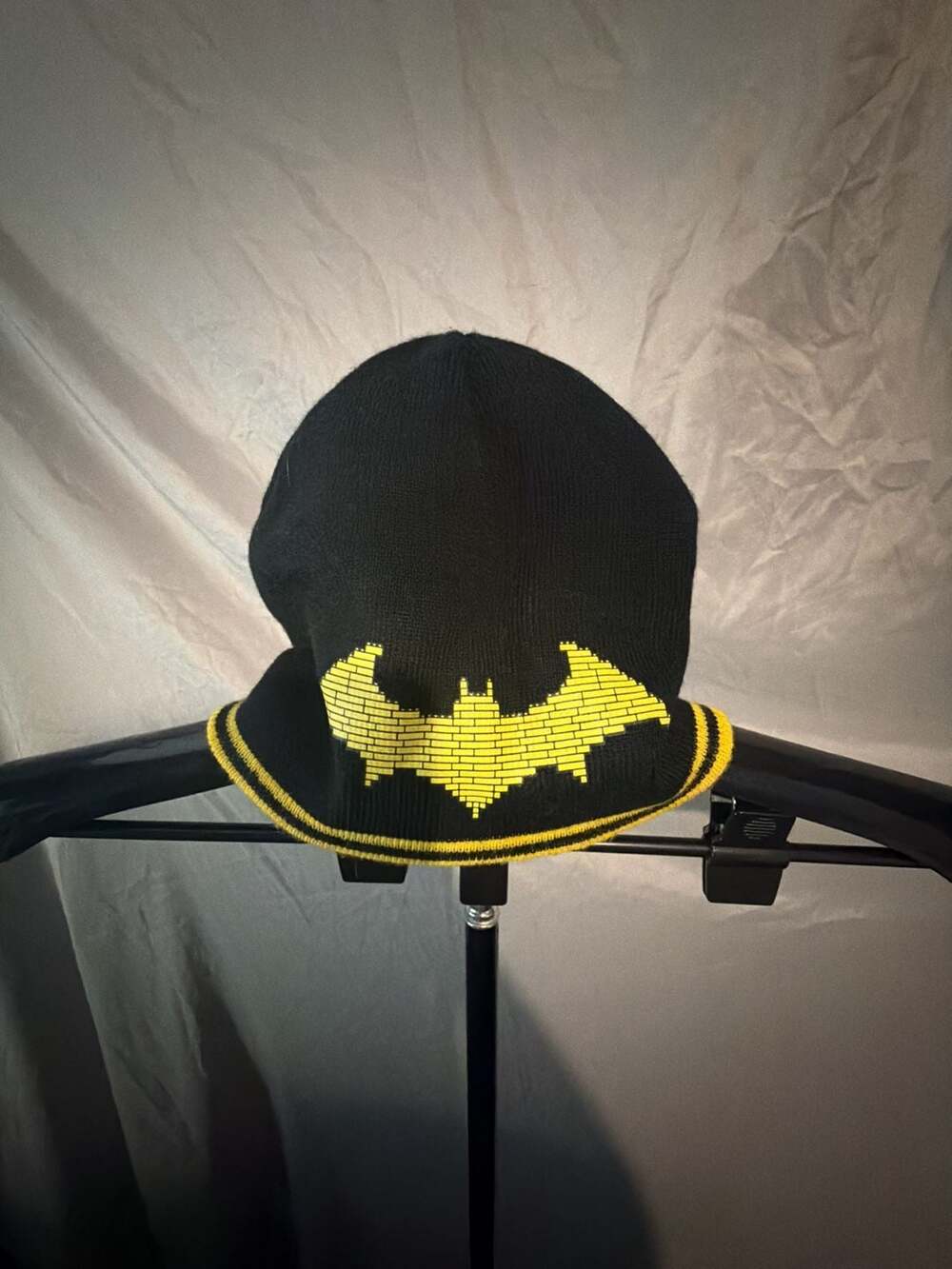 Batman Beanie Hat Black Yellow LEGO dc